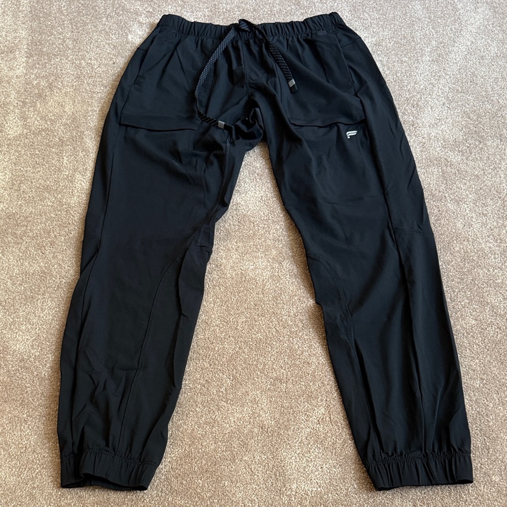 Fabletics Men's Black Joggers with Drawstring